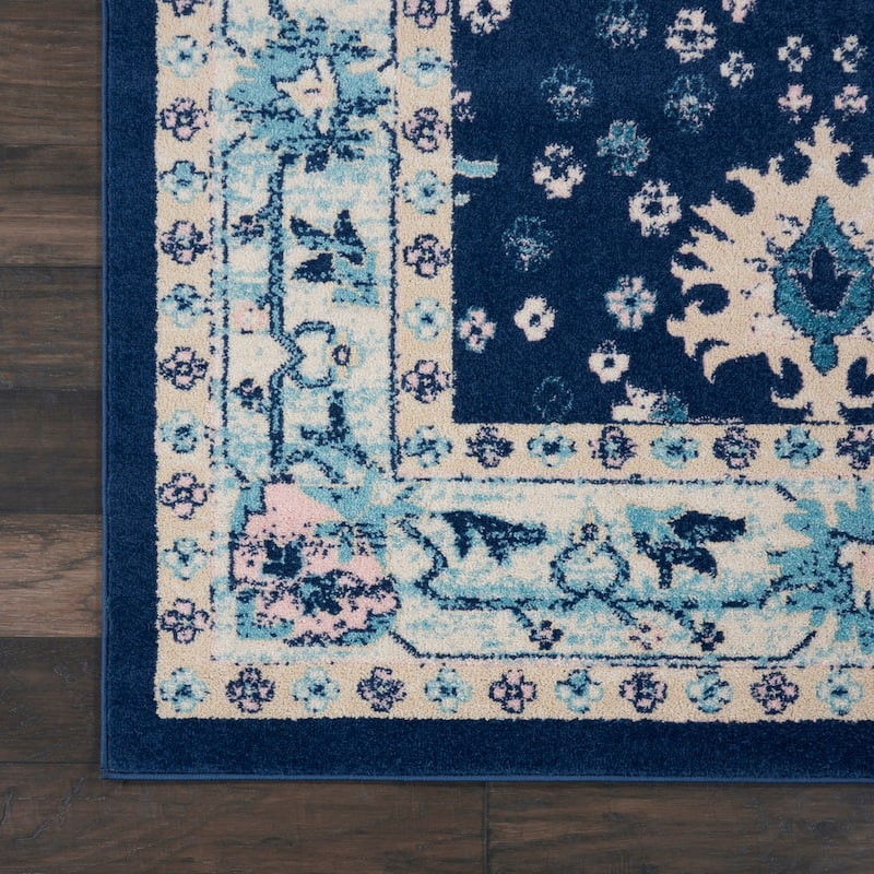 Nourison Tranquil Oriental Floral Medallion Area Rug