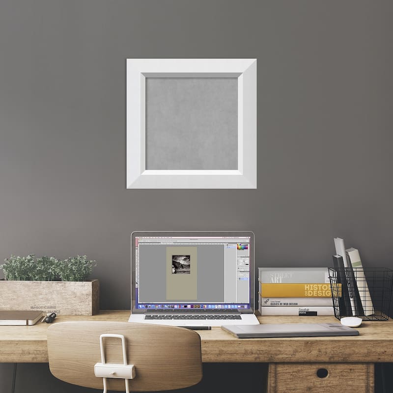 Framed Magnetic Board, Blanco White