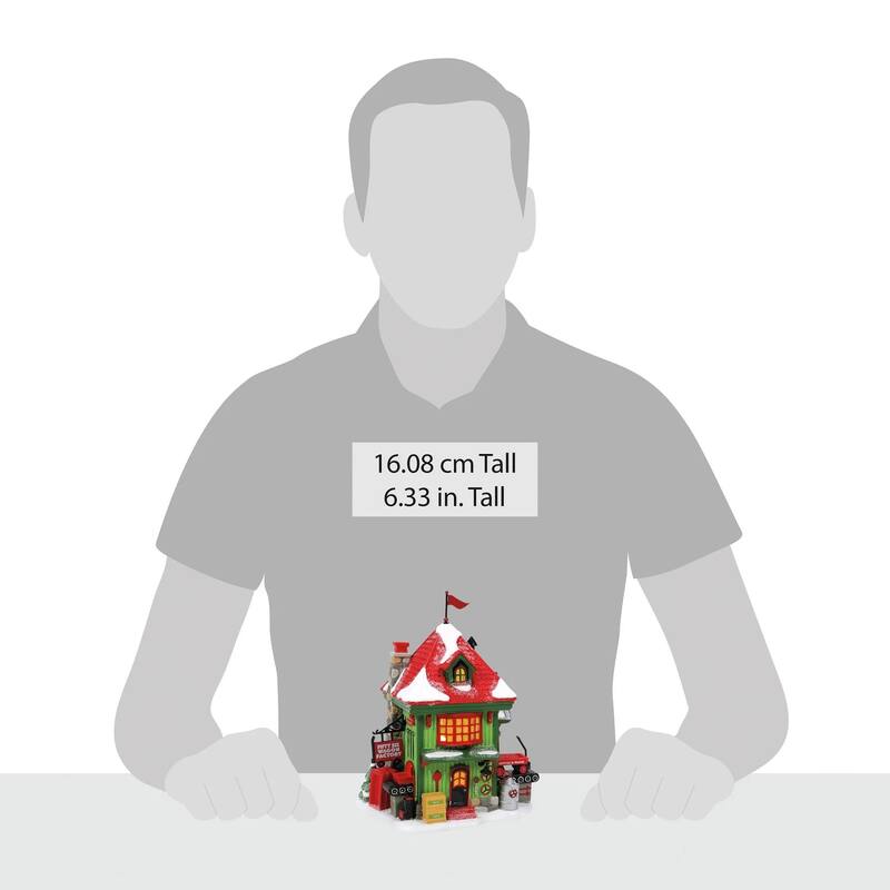 Department 56 North Pole Series 56 Wagon Factory Lighted Building - 6013433