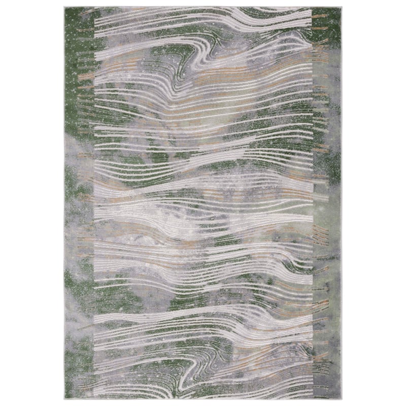 SAFAVIEH Palma Cosette Modern Abstract Rug - 5'3" x 7'6" - Beige/Green