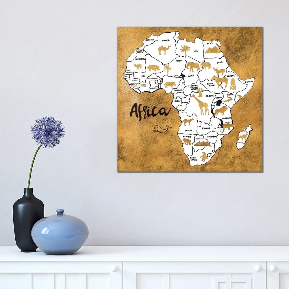 iCanvas "Africa Map" by Patricia Pinto Canvas Print
