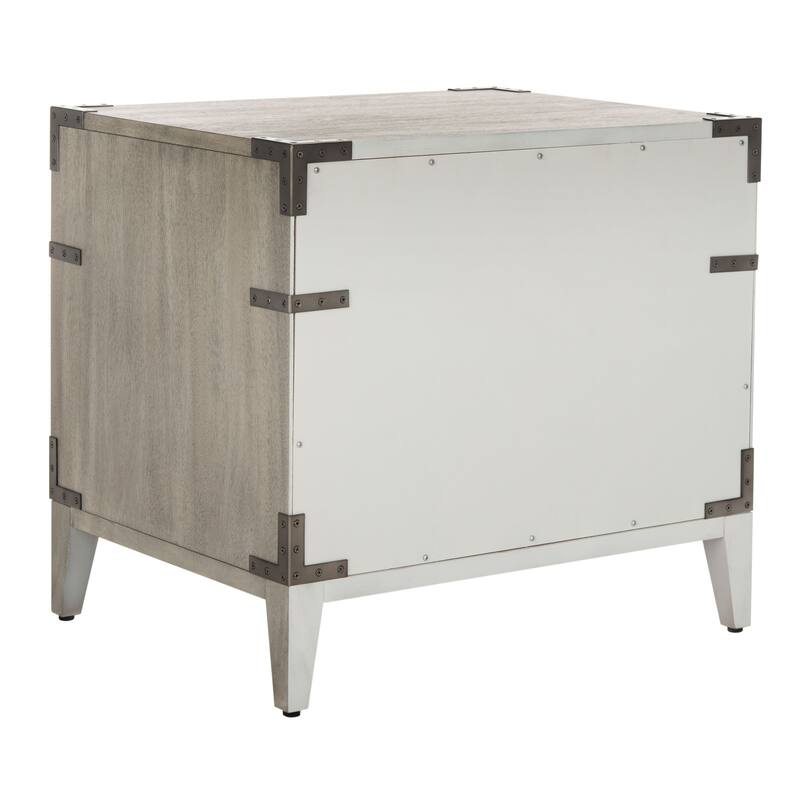 SAFAVIEH Couture Guitta 1-Drawer 1-Shelf Wood Nightstand