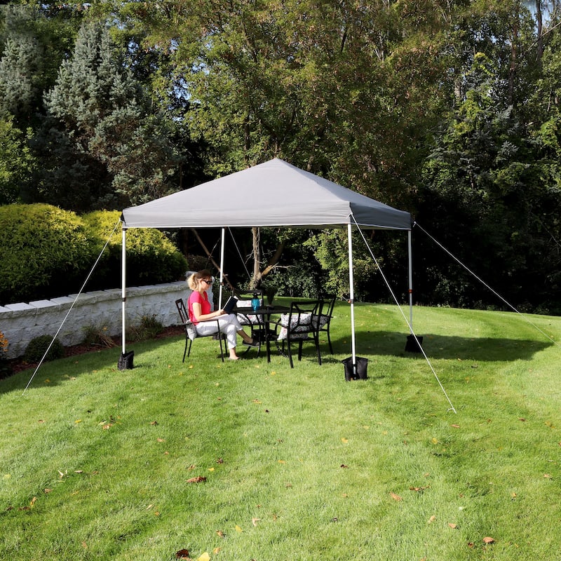 Sunnydaze Standard Pop-Up Canopy with Carry Bag and Sandbags