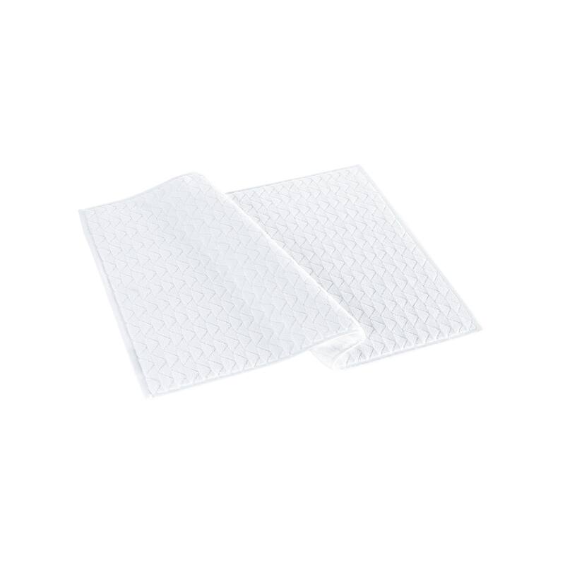 Brooks Brothers Herringbone Bath Mat - White