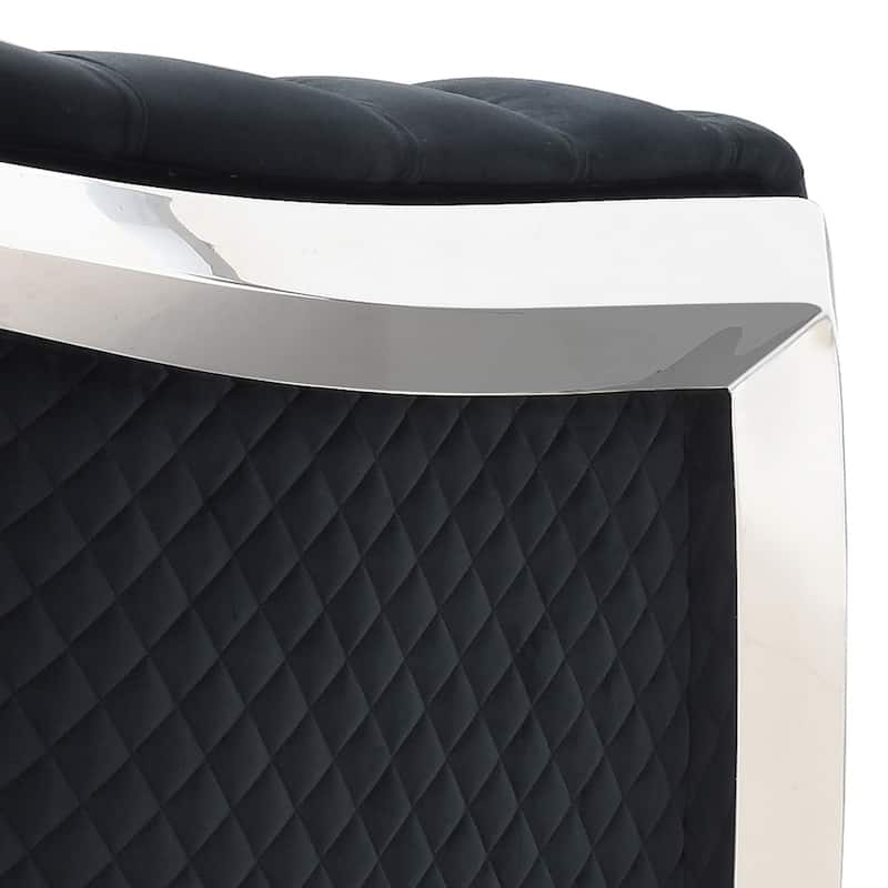 Gray Flared Arm Loveseat