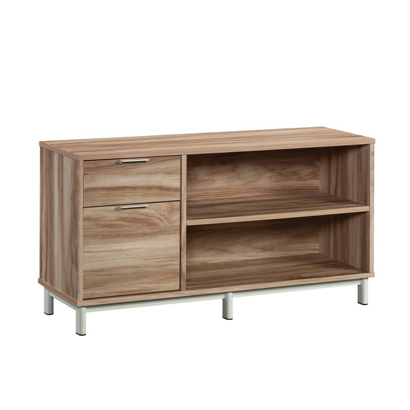 Wood File Credenza with Full-Extension Drawers, Acacia - 45.04"W x 15.51"D x 23.7"H