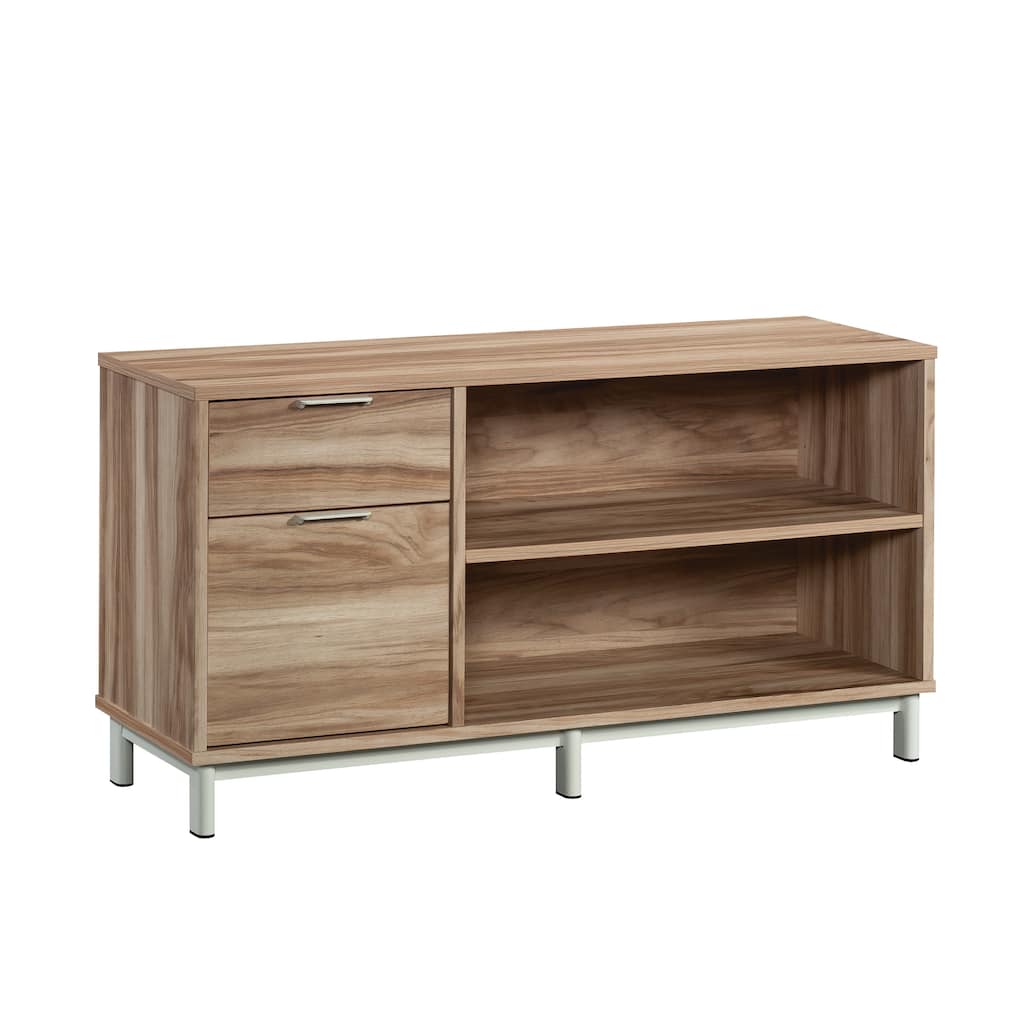 Wood File Credenza with Full-Extension Drawers, Acacia - 45.04"W x 15.51"D x 23.7"H