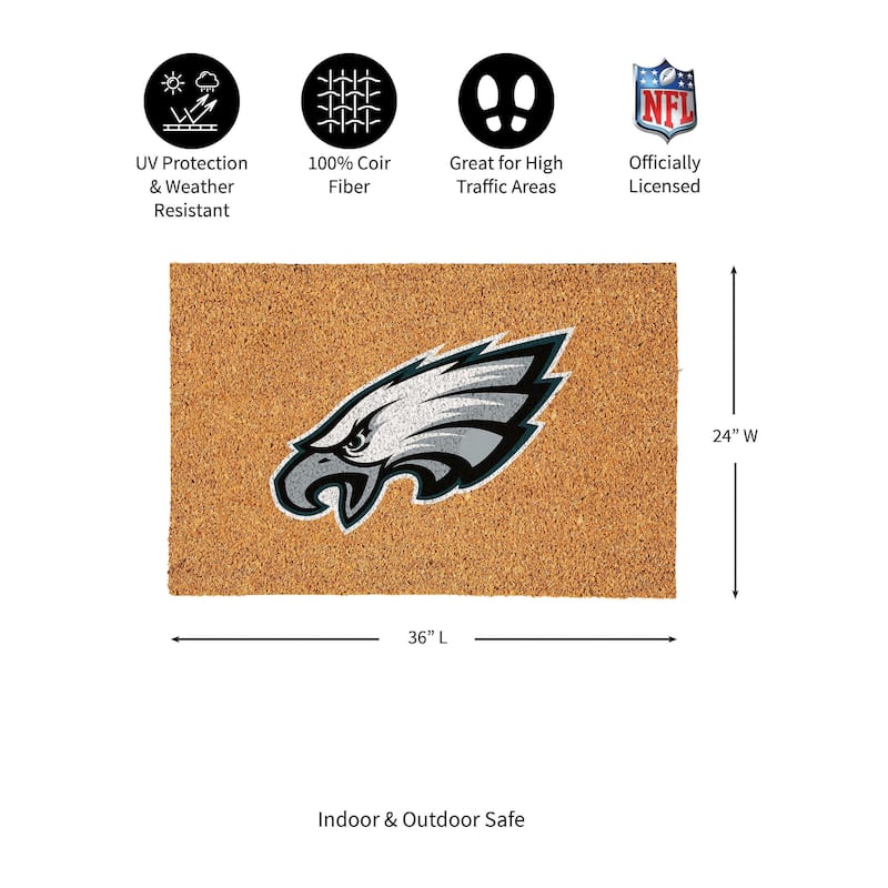 Philadelphia Eagles Full Color Indoor/Outdoor Coir Mat