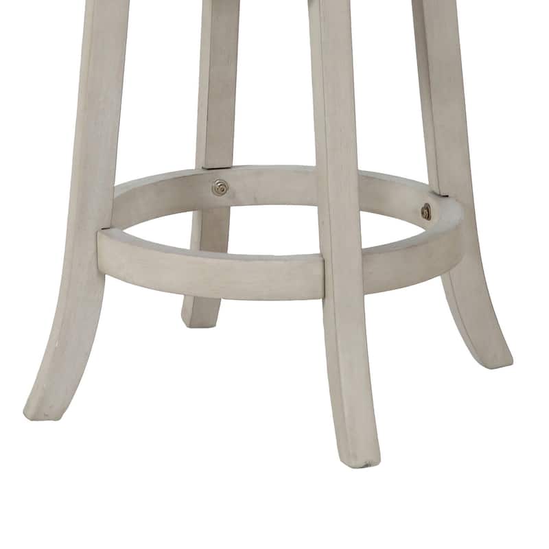 Curved X Shaped Back Swivel Counter Stool with Fabric Padded Seating - 38 H x 19 W x 18 L Inches
