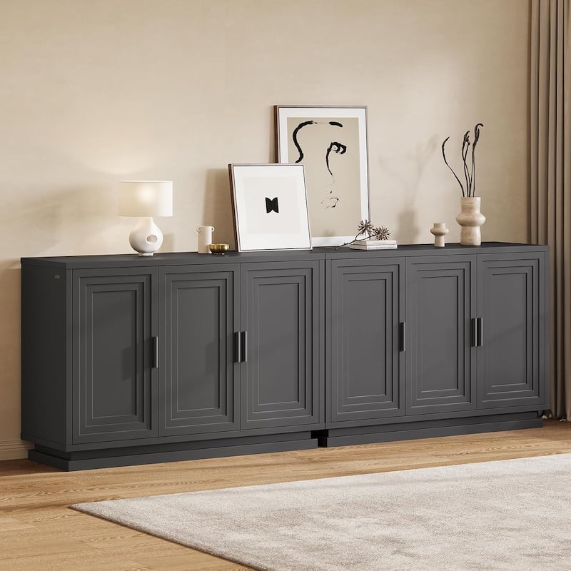 Buffet Sideboard Cabinet with Storage Doors Adjustable Shelves