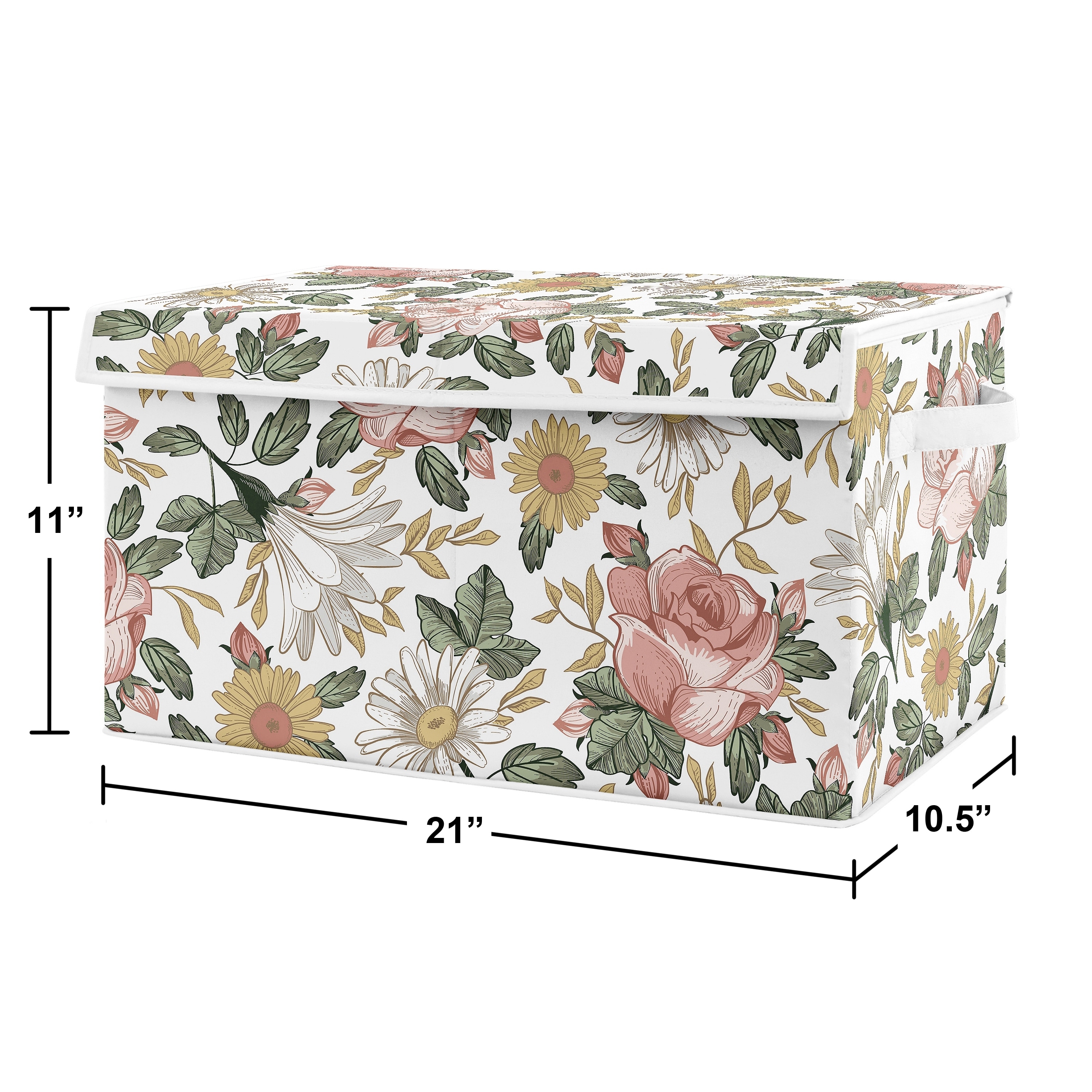 Pink fabric toy box on sale