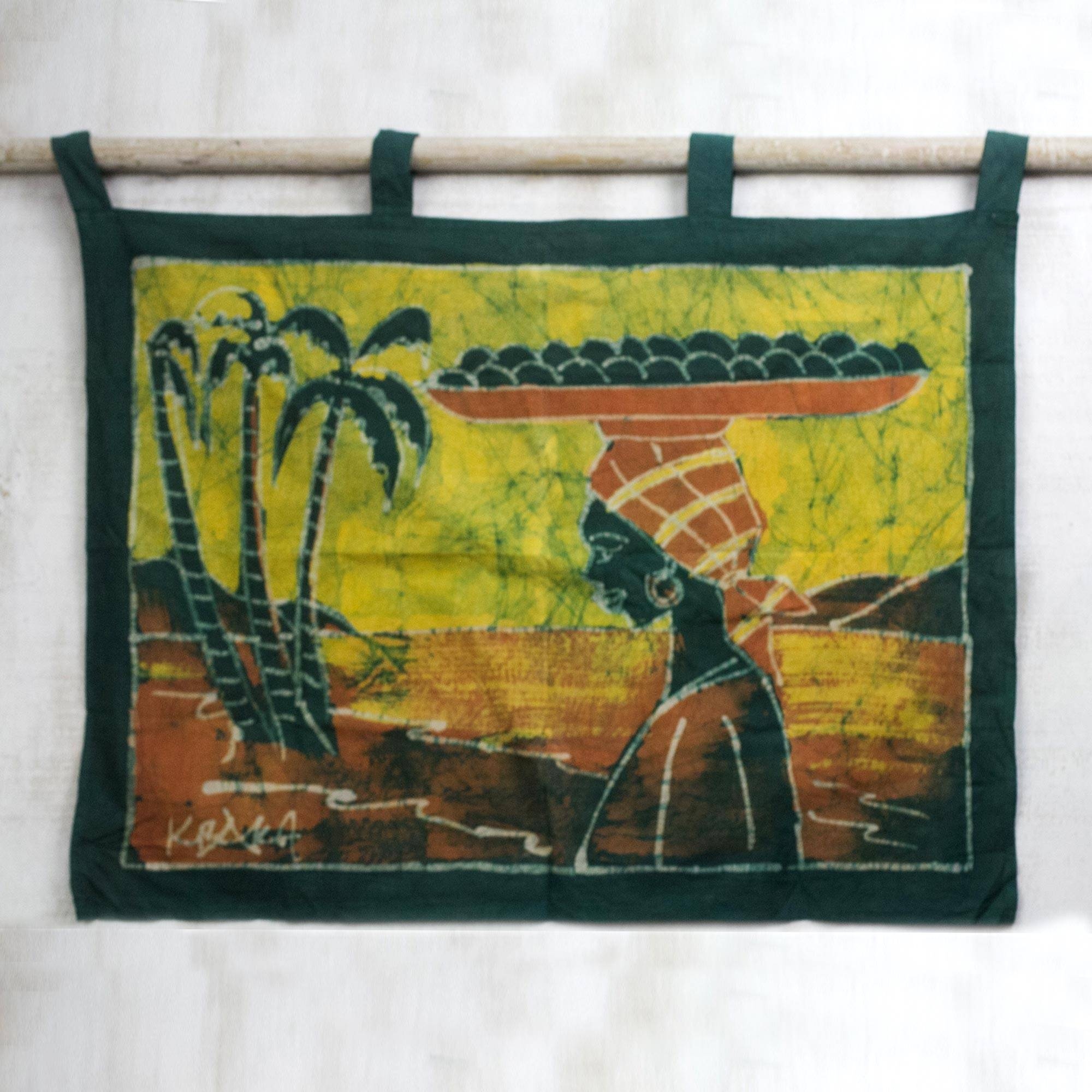 Batik best sale wall art