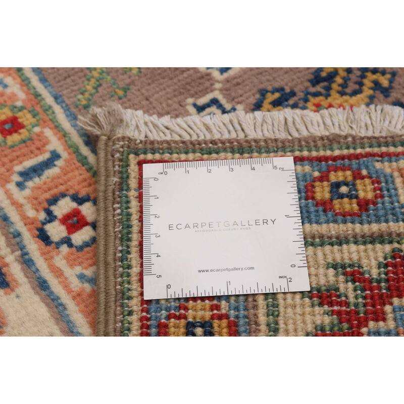 ECARPETGALLERY Hand-knotted Uzbek Ghazni Brown Wool Rug - 2'8 x 10'0