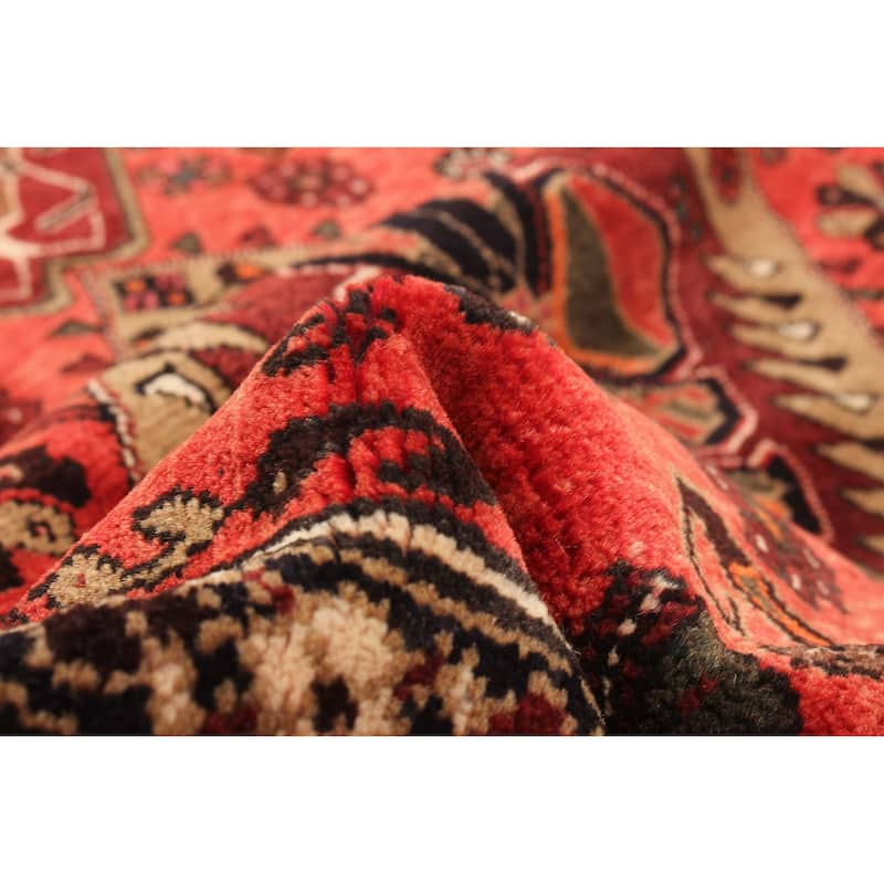 ECARPETGALLERY Hand-knotted Andelz Red Wool Rug - 4'0 x 7'7