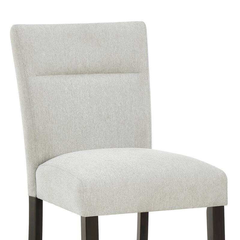 Roundhill Furniture Cavira 7-Piece Modern Faux Marble Dining Set, Counter Height Table with 6 Upholstered Chairs