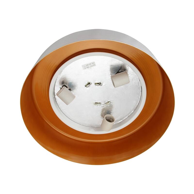 3 Light Flush mount Ceiling Lighting in White Acrylic Shade