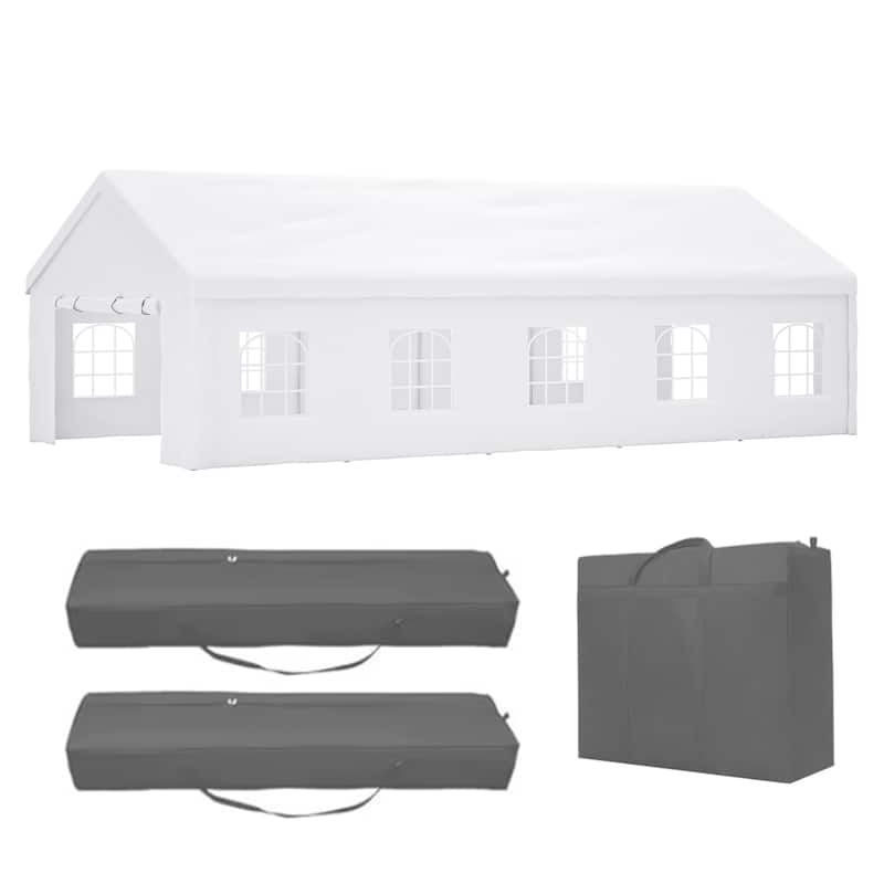 GDFStudio - Nashua Waterproof Event Protection Outdoor Gazebo Pavilion Shelter Tent