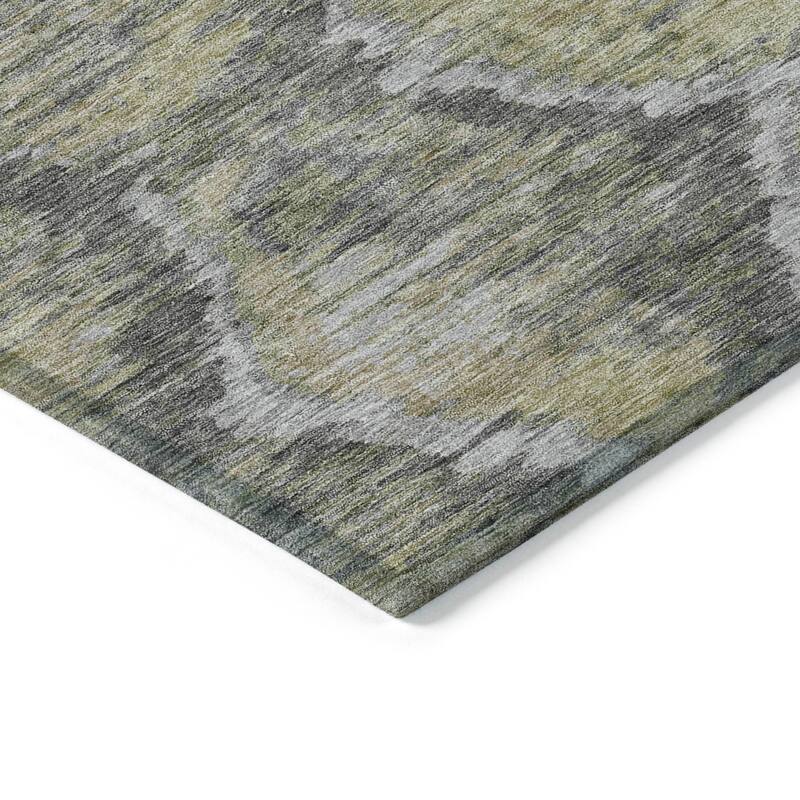 Machine Washable Indoor/ Outdoor Chantille Contemporary Abstract Rug