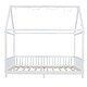 preview thumbnail 4 of 10, Full House Bed with Guardrail and LED, White