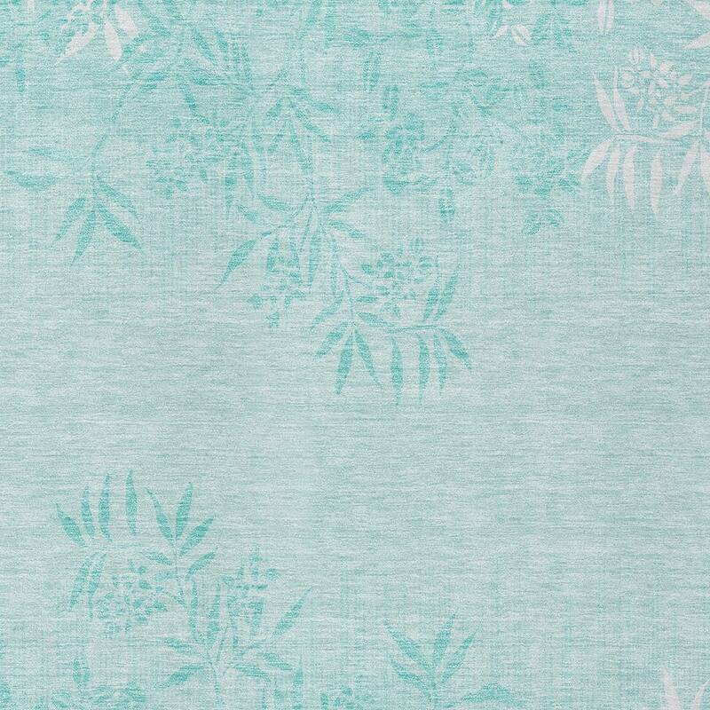 HomeRoots Floral Transitional Rectangle Outdoor Rug