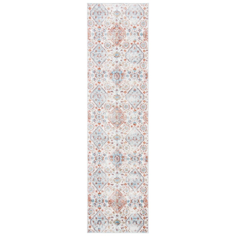 SAFAVIEH Shivan Henka Floral Rug - 2' 2" x 8' - Ivory/Rust - Runner