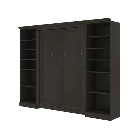 Bestar Versatile Full Murphy Bed with Shelving Units (109W)
