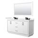 Option White, Black Trim, White Quartz Top