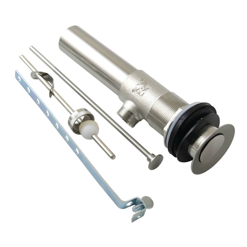 Kingston Brass Made To Match Brass Pop-Up Bathroom Sink Drain with Overflow, 22 Gauge - Brushed Nickel