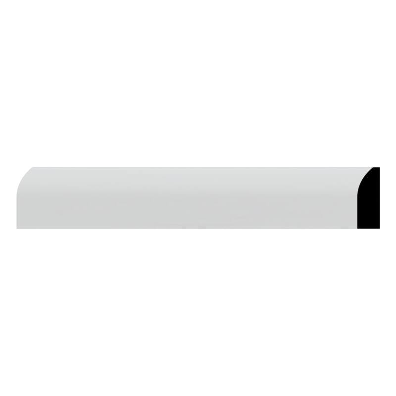 WM827: 3/8-in D x 1-1/4-in W x 96-in L Americraft Solid Hardwood Stain Grade Modern Stop Moulding - Primed Fingerjoint Pine