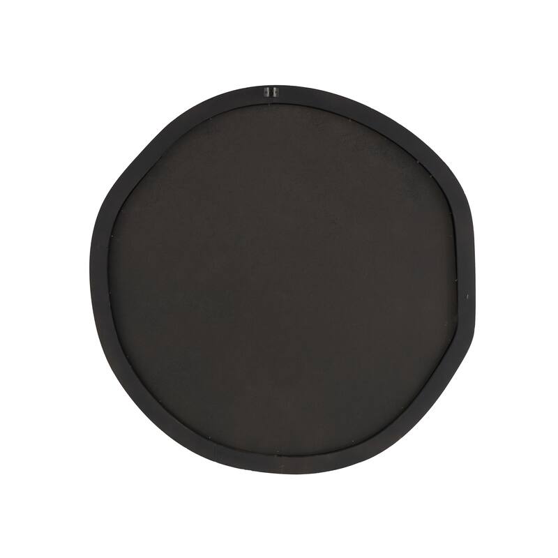 Velvet Wavy Room Wall Mirror - Black - Roche River Decor