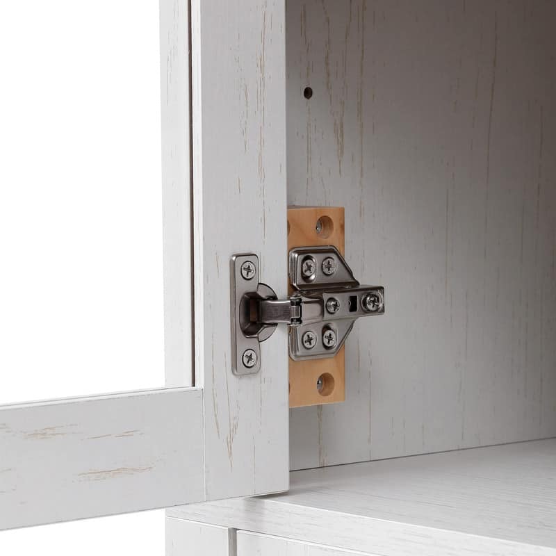 Spruce & Spring 71" Tall Modern Arched Bookcase Bookshelf with 2 Drawers