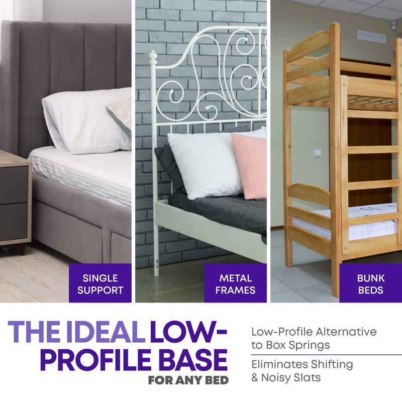 0.75" Vertical Standard Mattress Support Wooden Slats with Cover.