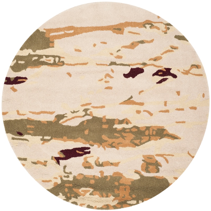 SAFAVIEH Handmade Bella Pavuna Modern Floral Wool Rug