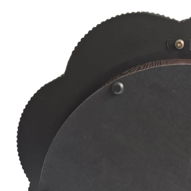 31.50" Flower Shaped Coffee Table with Storage, Wood Veneer & Easy Assembly