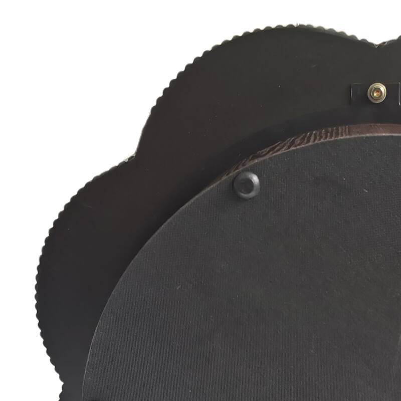 31.50" Modern Coffee Table with Storage, Flower Shaped Wood Storage Table Center Table