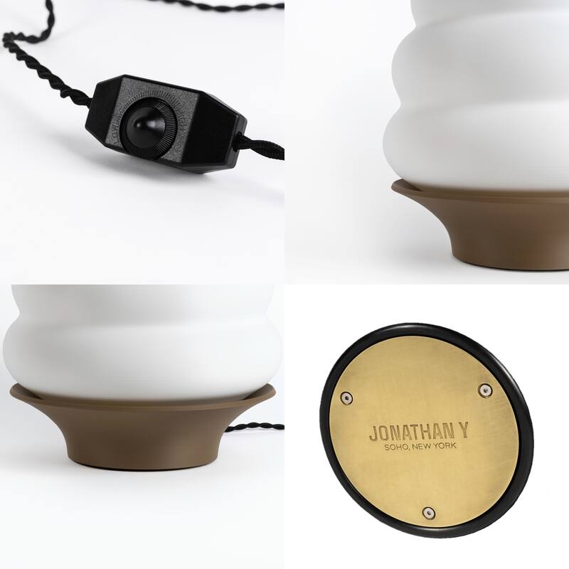 Honey Pot 12" Minimalist Classic Plant-Based PLA 3D Printed Dimmable LED Table Lamp, by JONATHAN Y
