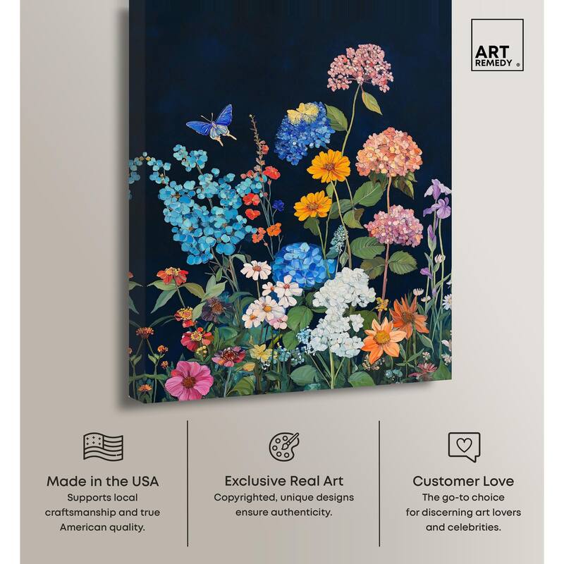 Twilight Blossoms II Canvas by Art Remedy, Gallery Wrapped