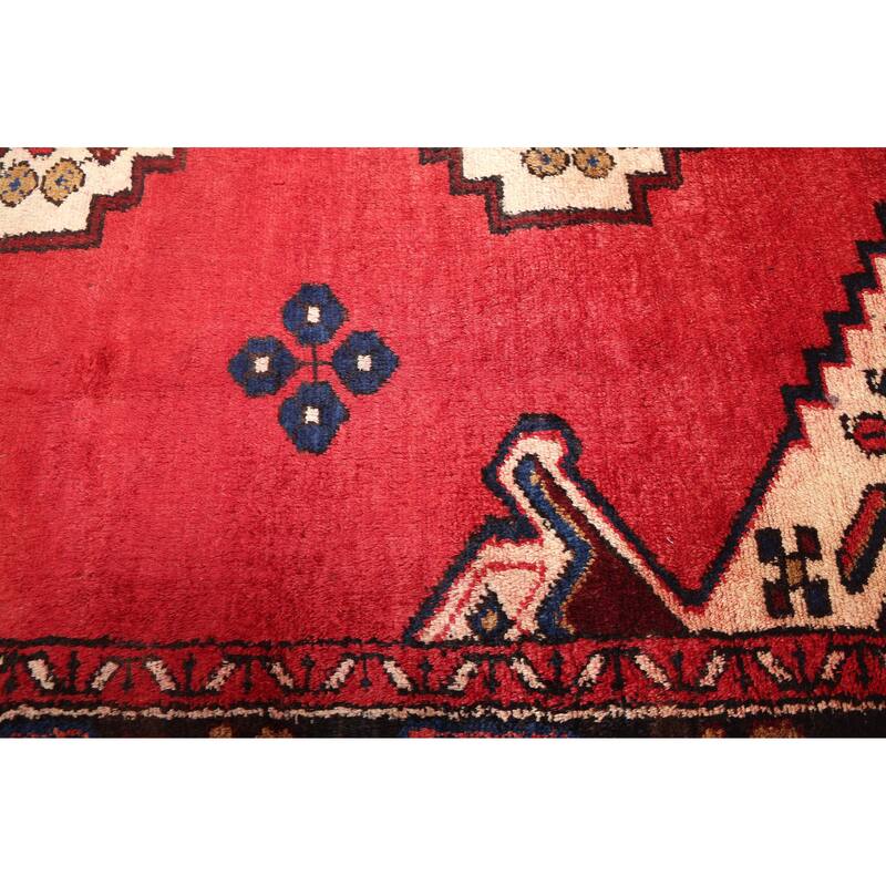 ECARPETGALLERY Hand-knotted Anatolian Vintage Red Wool Rug - 4'10 x 6'5