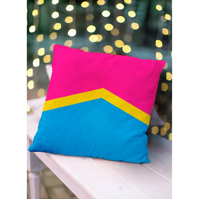 Pride Chevron Outdoor Throw Pillow