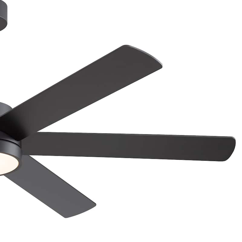 60" Reversible 10-Blade LED Ceiling Fan with Light and Remote