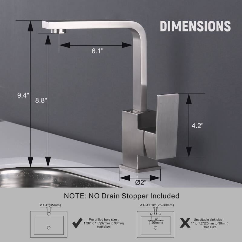 WOWOW Single Handle Bar Faucet