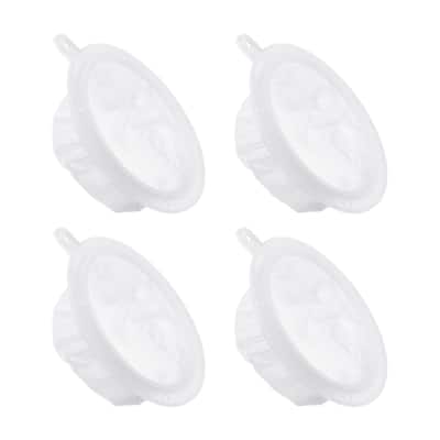 4Pcs 5.4" O.D. 400 Mesh Food Filter Strainer Fine Mesh Filters Strainers White