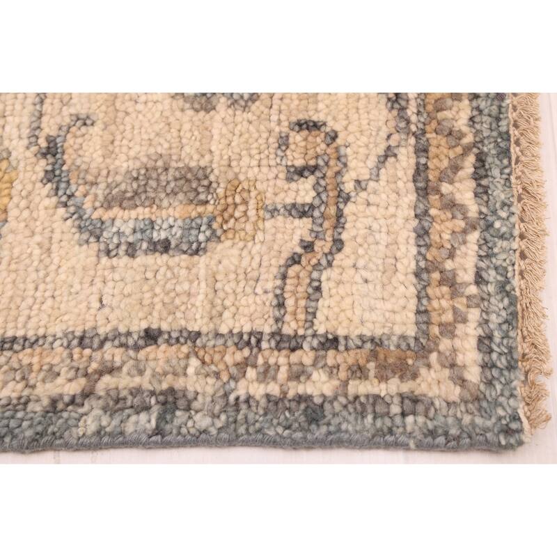 ECARPETGALLERY Hand-knotted Jules Serapi Dark Blue Wool Rug - 7'11 x 9'10