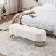 preview thumbnail 1 of 120, Velvet Storage Bench for Bedroom