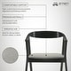 preview thumbnail 51 of 90, Set of 2/4/6 - Santana Mid-Century Modern Upholstered Wood Dining Chairs