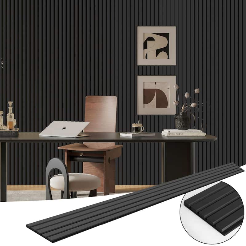 Art3d 7.9 x 94.5in Wood Slat Acoustic Panels,Acoustic Wall Cladding Siding Board,4pcs