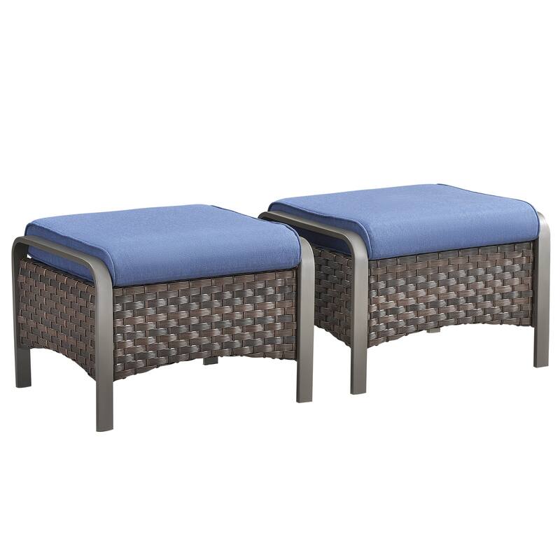 Pocassy Patio Ottomans Outdoor Furniture Ottoman