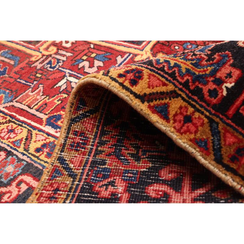 ECARPETGALLERY Hand-knotted Sarabi Dark Red Wool Rug - 9'8 x 13'0