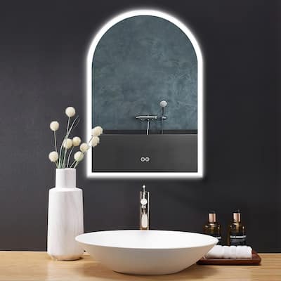 Modern Smart LED Bathroom Fog-free Vanity Arched Mirror
