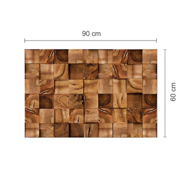 Walplus Brown Timber Square Wall Sticker Decals DIY Art Home Decor Bed Bath & Beyond 31985024